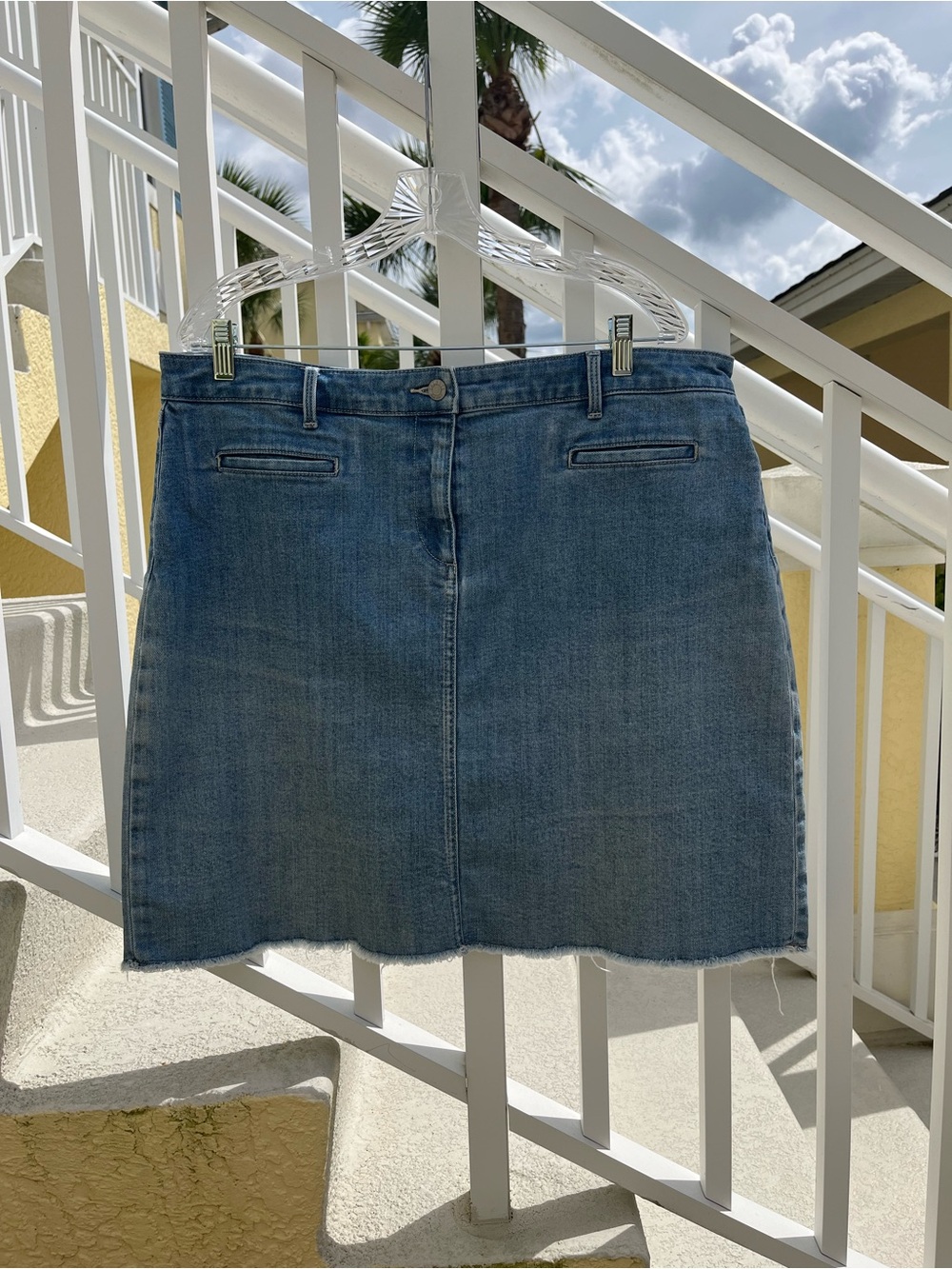 Talbots Blue Denim Mini Skirt